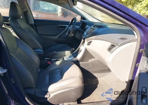 2012 Hyundai Elantra Limited z USA, uszkodzony, nr VIN 5NPDH4AE9CH093975